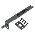 thumbnail image 1 of Uxcell 6 Inch Stainless Steel Door Concealed Slide Lock Latch Flush Bolt, Black, 1 of 6