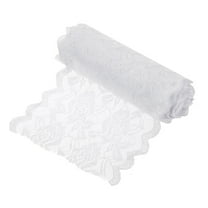 Uxcell Lace Ribbon Floral Pattern Embroidered Lace Ribbon for Sewing Making, and DIY Crafts, Gift Wrapping Wedding Decor White