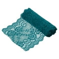 thumbnail image 1 of Uxcell 5.9 inch Wide Polyester Floral Pattern Lace Trim Ribbon for Sewing Making Dark Green 3 Yard, 1 of 7