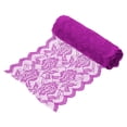 thumbnail image 1 of Uxcell 6 Inch Wide 5 Yard Elastic Lace Ribbon, Stretch Floral Pattern Lace Trim Embroidered Fabric for Sewing Making and DIY Crafts Gift Wrapping Bouquets Wedding Decor(Purple Red), 1 of 7