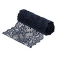 thumbnail image 1 of Uxcell 5.9 inch Wide Polyester Floral Pattern Lace Trim Ribbon for Sewing Making Navy 5 Yard, 1 of 7