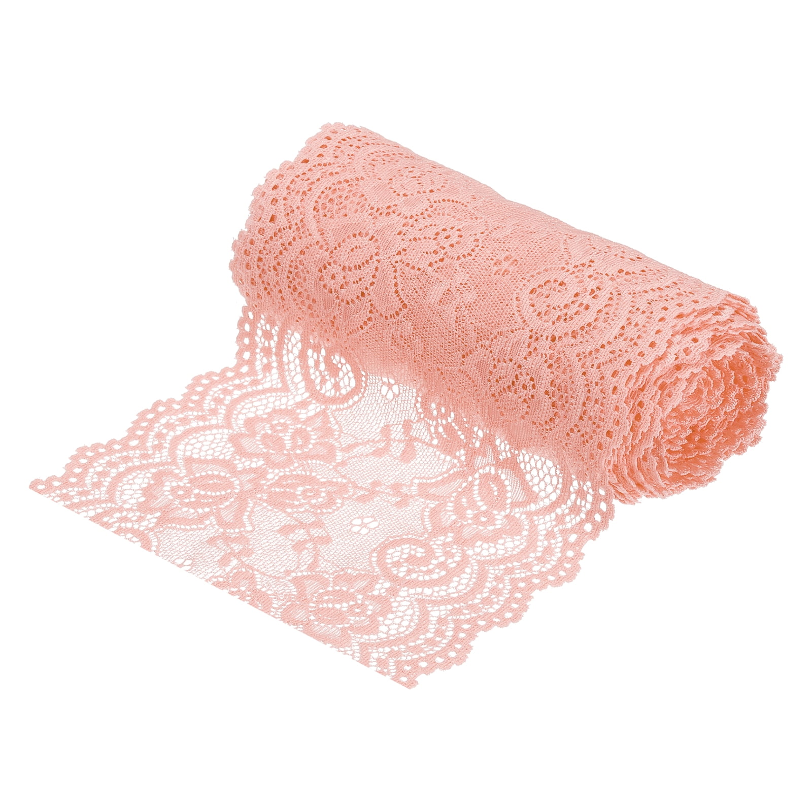 Uxcell 5.9 inch Wide Polyester Floral Pattern Lace Trim Ribbon for ...
