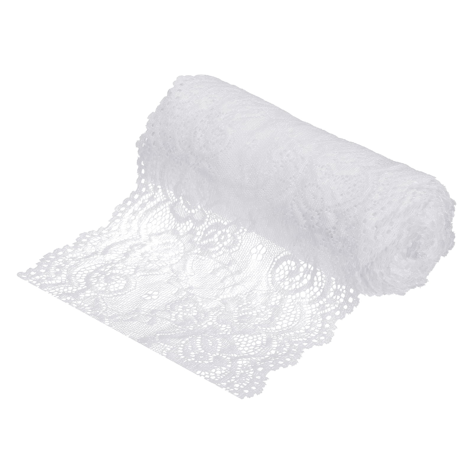 Uxcell 5.9 inch Wide Polyester Floral Pattern Lace Trim Ribbon for ...