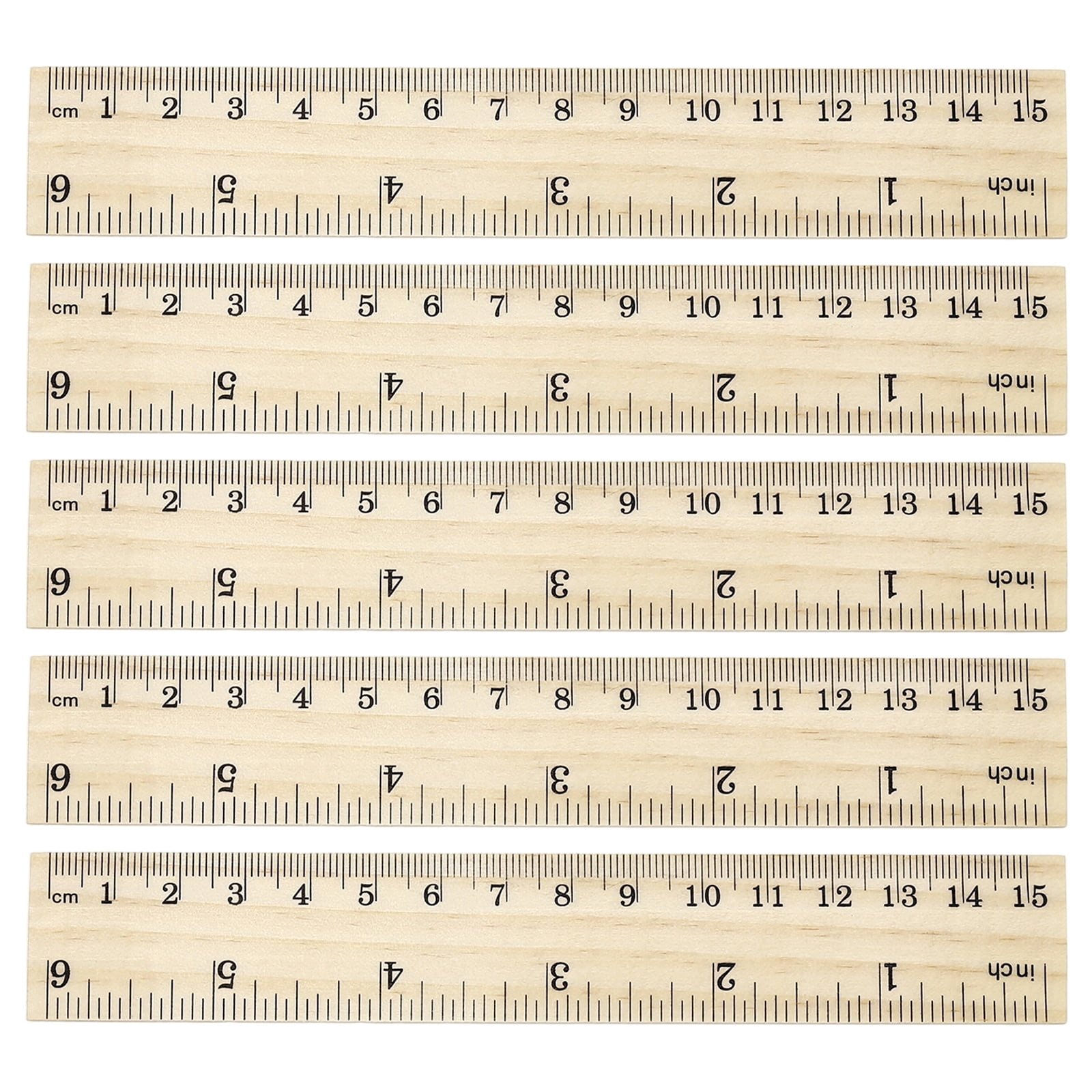 34 Cm Ruler Uxcell 6 Inch Wooden Rulers, 12Pcs Drafting Ruler Measuring Drafting ...