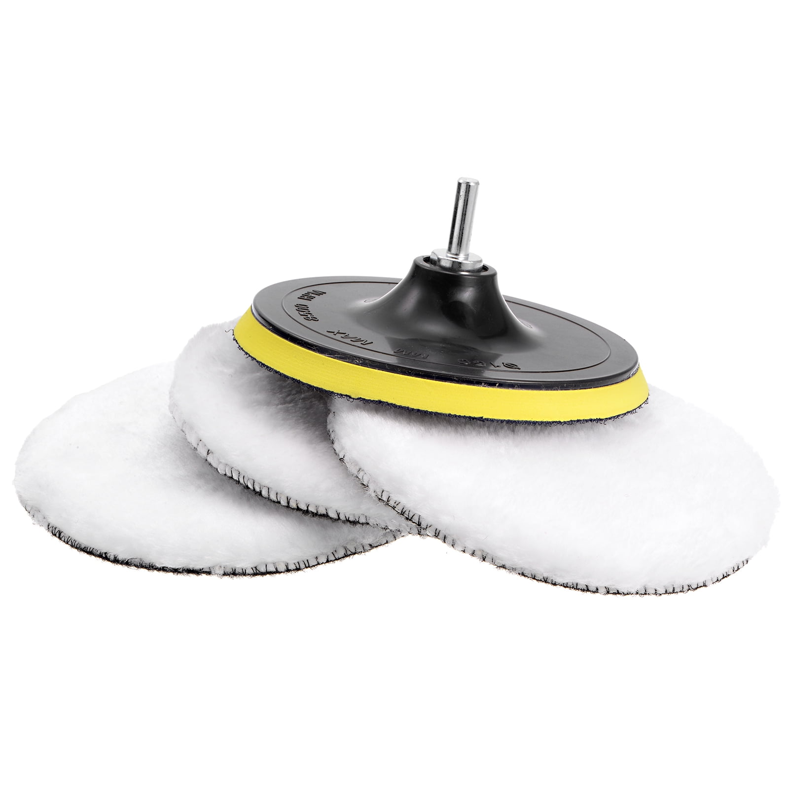 Uxcell 6 Inch Wool Buffing Pad Set Buffing Wheel Kit with M14 Drill Adapter for Orbital Polisher Buffer 1 Set