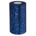 thumbnail image 1 of Uxcell Tulle Fabric Rolls, Fabric Spool Tulle Sparkling Ribbon Netting Sequin for DIY Tutu Skirts Crafts Wedding Dark Blue, 1 of 6