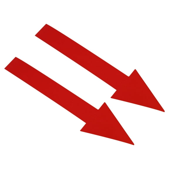 Uxcell 6" Length Directional Arrow Sticker Self Adhesive Wall Sign Red 24 Pack