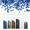 thumbnail image 1 of Uxcell 6Pcs Crushed Glass Chips High Luster Irregular Glass Chips 1.06 oz Blue, Green, Gold, Black, Transparent, Gradient AB, 1 of 4