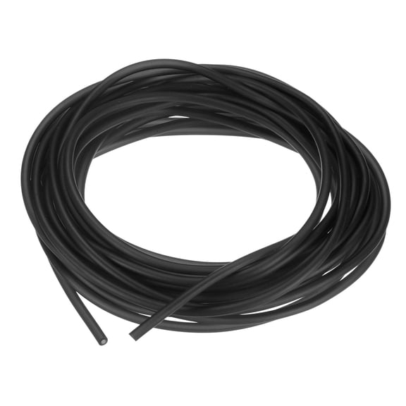 Uxcell 6 Meter Natural Latex Rubber Tubing, 1.6x3.2mm(IDxOD) Rubber Tube Hose, Black