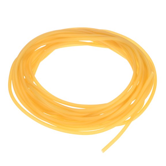 Uxcell 6 Meter Natural Latex Rubber Tubing, 1.6x3.2mm(IDxOD) Rubber Tube Hose, Yellow