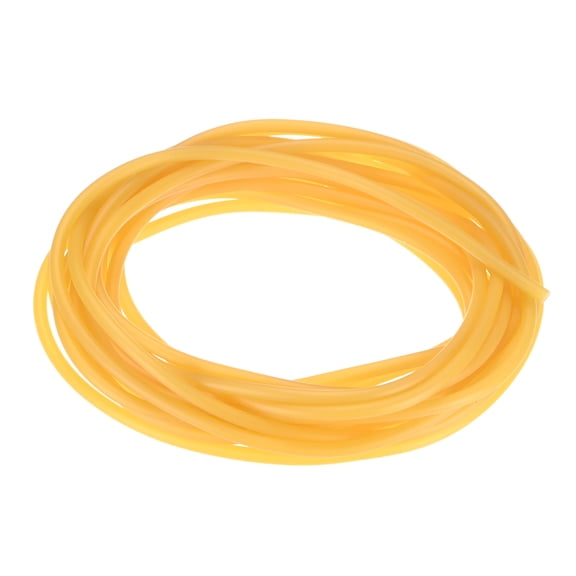 Uxcell 6 Meter Natural Latex Rubber Tubing, 1.7x4.5mm(IDxOD) Rubber Tube Hose, Yellow