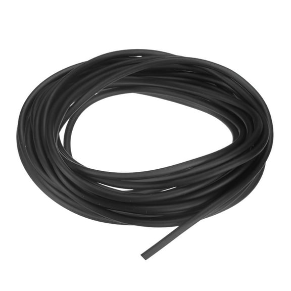 Uxcell 6 Meter Natural Latex Rubber Tubing, 2x4mm(IDxOD) Rubber Tube Hose, Black