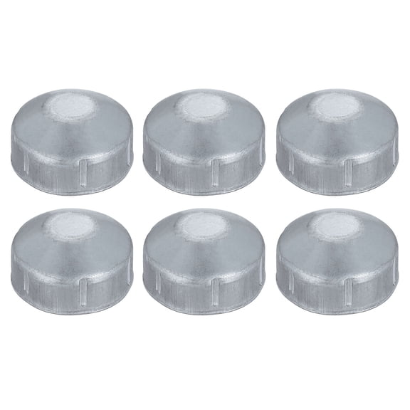 Uxcell 6 Pack 1-5/8" Chain Link Fence Post Cap, Dome External Post Caps Galvanized Round End Cap Fit 1-5/8" OD Pipe for Outdoor Chain Link Fence Parts
