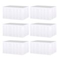 thumbnail image 1 of Uxcell 6 Pack 29x108 Inch White Metallic Foil Fringe Tinsel Table Skirts for Rectangle Tables for Party Decoration, 1 of 4