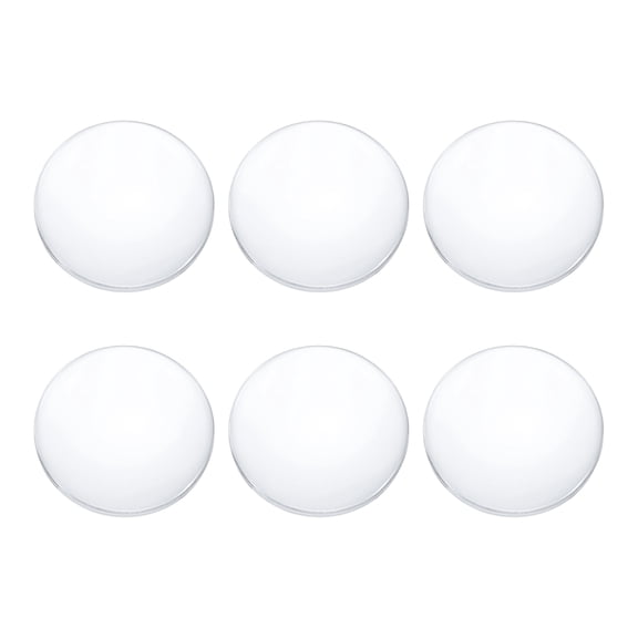 Uxcell 6 Pack Biconvex Lens, 3cm Dia. 5cm Focal Length Optical Lenses Magnifier Glass Double Convex for DIY Office Desk Home Science Experiment Telescope Lab Laser Optics