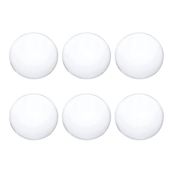 Uxcell 6 Pack Biconvex Lens, 4cm Dia. 10cm Focal Length Optical Lenses Magnifier Glass Double Convex for DIY Office Desk Home Science Experiment Telescope Lab Laser Optics