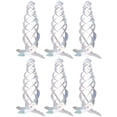 thumbnail image 1 of Uxcell 6-Pack Bird Repellent Spiral Reflectors, 17.8" Plastic Hanging Reflective Bird Deterrent Device [Silver Tone, Dots], 1 of 6