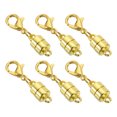 thumbnail image 1 of Uxcell 6 Pack Magnetic Necklace Clasps and Closures, 1" x 0.2" Gold and Silver Plated Jewelry Clasps Converters Magnetic Clasp Converter Jewelry Findings for DIY Jewelry Making, Gold, 1 of 6