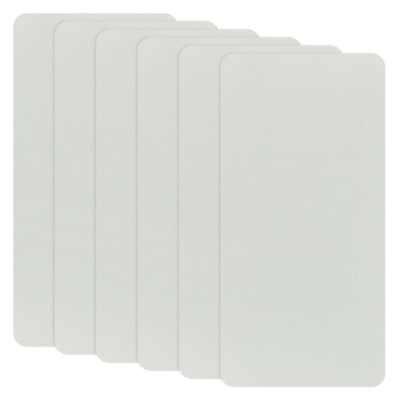 Uxcell 6-Pack Polyester Repair Patches, 7.9 x 3.9" Self-Adhesive Fabric Repair Patches for Sofas, Light Gray