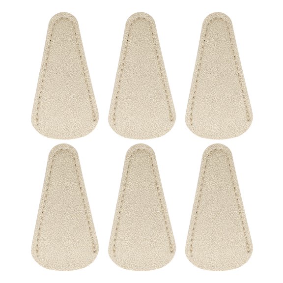 Uxcell 6 Pack Scissors Sheath, 2.9" x 1.5" Scissors Cover Protector PU Leather Portable Collect Bags for Eyebrow Trimming Beauty Tool Protection, Gold