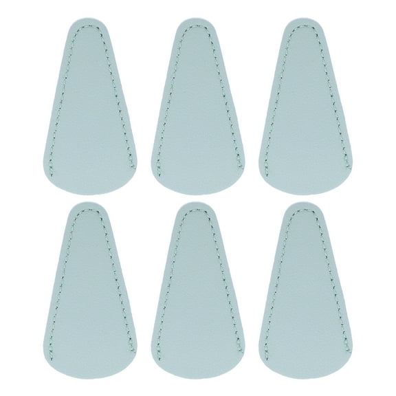 Uxcell 6 Pack Scissors Sheath, 2.9" x 1.5" Scissors Cover Protector PU Leather Portable Collect Bags for Eyebrow Trimming Beauty Tool Protection, Light Blue