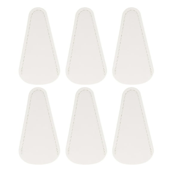 Uxcell 6 Pack Scissors Sheath, 2.9" x 1.5" Scissors Cover Protector PU Leather Portable Collect Bags for Eyebrow Trimming Beauty Tool Protection, White