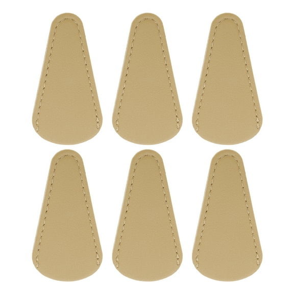 Uxcell 6 Pack Scissors Sheath, 2.9" x 1.5" Scissors Cover Protector PU Leather Portable Collect Bags for Eyebrow Trimming Beauty Tool Protection, Yellow