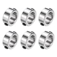 thumbnail image 1 of Uxcell 6 Pack Set Screw Collars 10mm Bore Stainless Steel Shaft Collars 15mm OD 6mm Width, 1 of 5