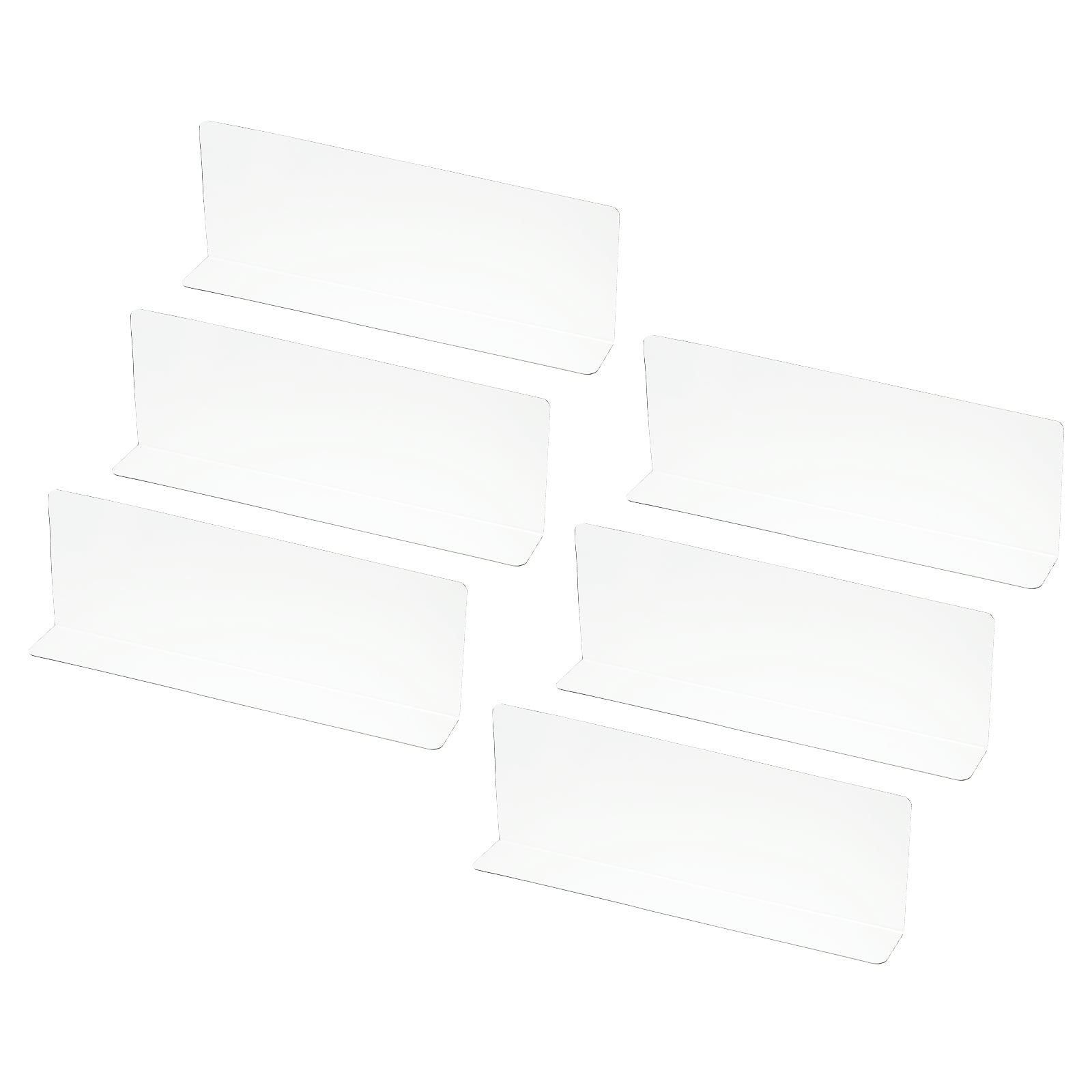 Uxcell 6 Pack Shelf Dividers for Closet Organization, 11x1.57x3.9 ...