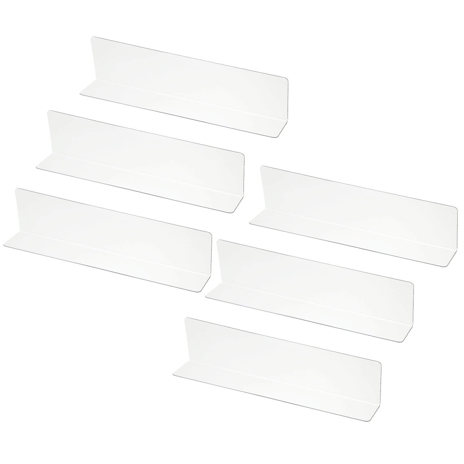 Uxcell 6 Pack Shelf Dividers for Closet Organization, 9.8x1.18x2.4 ...