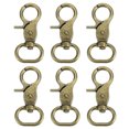 thumbnail image 1 of Uxcell 6 Pack Swivel Snap Hook, 20mm(3/4") Trigger Snap Heavy Duty Metal Lobster Claw Clasp Lanyard Clips for Straps Bags Belting Leathercraft, Bronze, 1 of 6