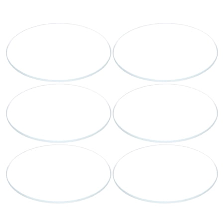 Uxcell 6 Pack Watch Glass Crystal Lens, 36mm Dia. 1.1mm Edge Thickness Double Dome Round Clear Watch Glass