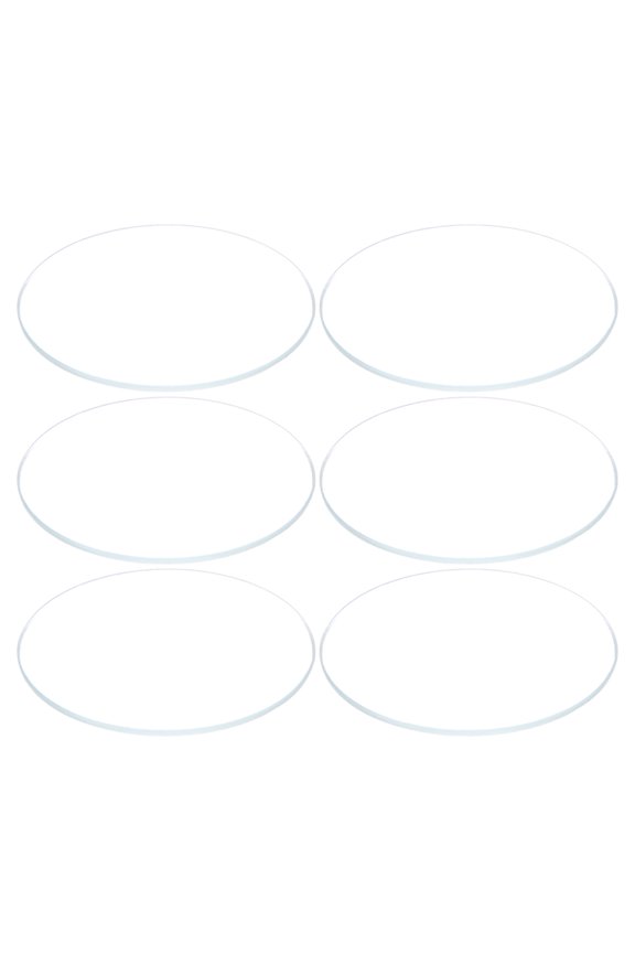 6 Pack Watch Glass Crystal Lens, 36mm Dia. 1.1mm Edge Thickness Double Dome Round Clear Watch Glass