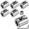 thumbnail image 1 of Uxcell 6-Pack Wire Rope Cable Clamp, 5mm Hole 304 Stainless Steel Single Holes Lock Clip with Hexagon Screws Spanner, 1 of 7
