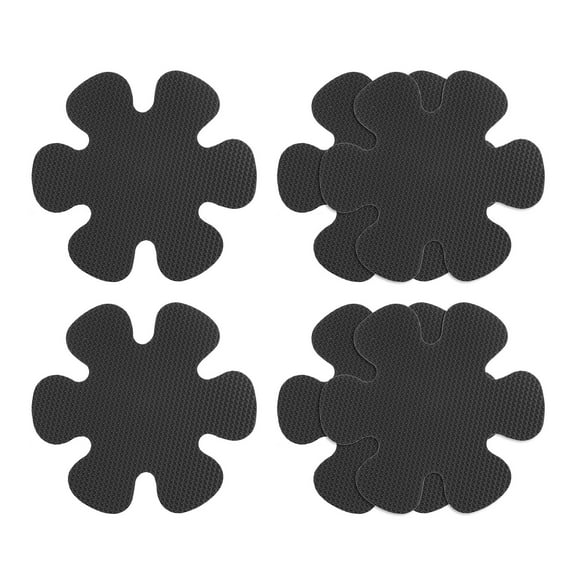 Uxcell 6 Packs Non Slip Stickers 3.15" Bath Shower Floor Flower Style Decals Black