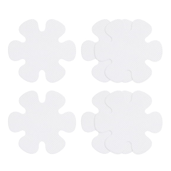 Uxcell 6 Packs Non Slip Stickers 3.15" Bath Shower Floor Flower Style Decals White
