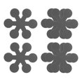 thumbnail image 1 of Uxcell 6 Packs Non Slip Stickers 3.15" Bath Shower Floor Snowflake Style Decals Gray, 1 of 7