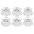 thumbnail image 1 of Uxcell 6 Packs Round Bubble Level 32x12mm Mini Circular Bullseye Spirit Levels for Camera Tripod Telescope, White, 1 of 6