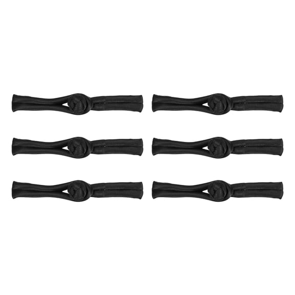 Uxcell 6 Pairs Chinese Knots Frog Buttons Black Buttons Fasteners 3.54x0.47"