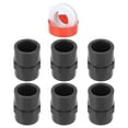 thumbnail image 1 of Uxcell 6Pcs 1/2" Female Adapter Pipe Fitting Fit for SCH80 Slip Coupling Dark Grey, 1 of 7