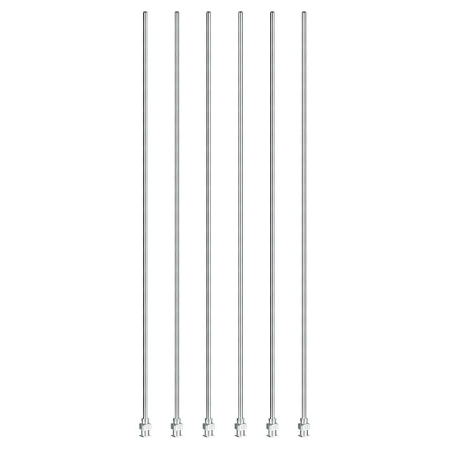 Uxcell 6 Pcs 12G 10 Inch Blunt Tip Dispensing Needle with Lure Lock for Refilling Liquid Inks Adhesives