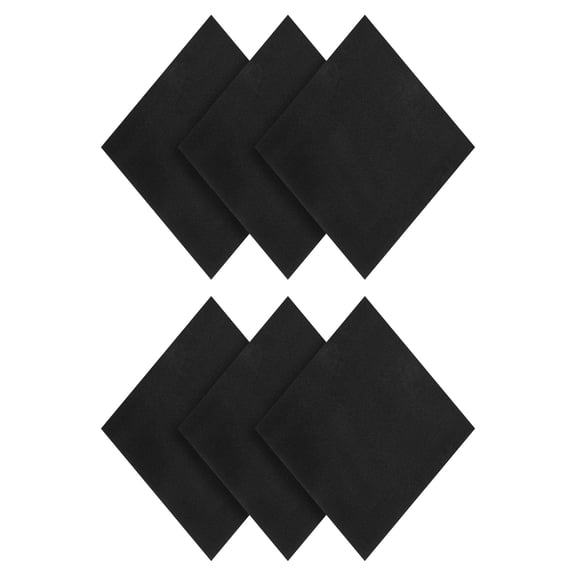 Uxcell 6 Pcs 12x8x1/16 Inches Adhesive Foam Padding Closed-cell Foam Sheet, Black