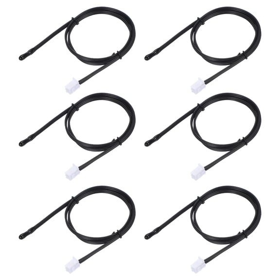 Uxcell 6 Pcs 20K 15.7 Inch 3950 Epoxy Temperature Sensor Probe for Air Conditioner