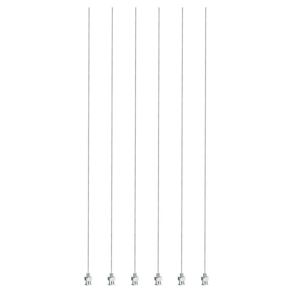 Uxcell 6 Pcs 21G 10 Inch Blunt Tip Dispensing Needle with Lure Lock for Refilling Liquid Inks Adhesives