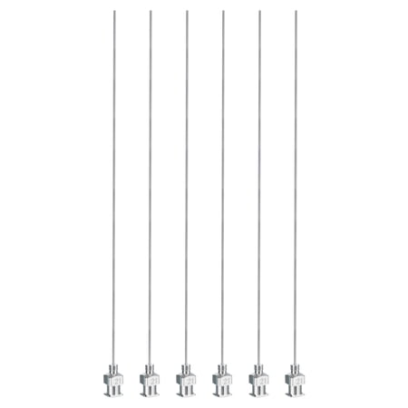 Uxcell 6 Pcs 21G 5 Inch Blunt Tip Dispensing Needle with Lure Lock for Refilling Liquid Inks Adhesives