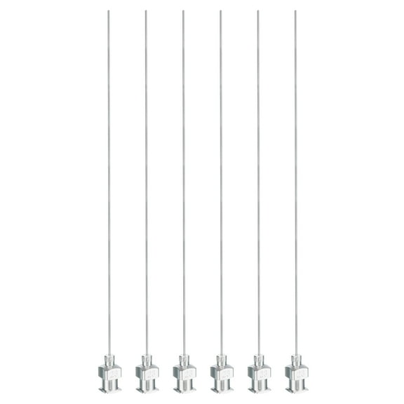 Uxcell 6 Pcs 23G 5 Inch Blunt Tip Dispensing Needle with Lure Lock for Refilling Liquid Inks Adhesives