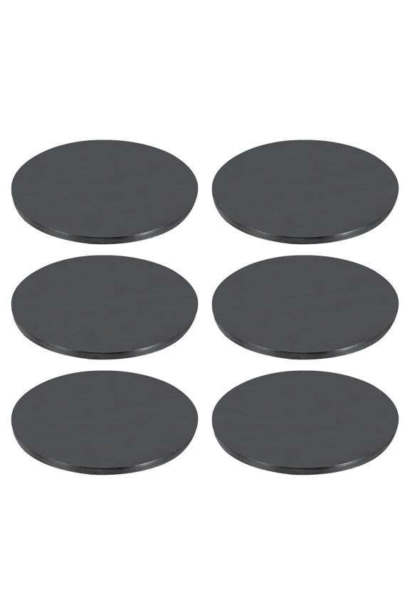 6 Pcs 4" x 3/16" (5 mm) Hot Rolled Steel Plate, A36 Circle Weldable Steel Round Sheet Round Metal Base Plate for Structural Support Construction Industrial DIY Projects, Black