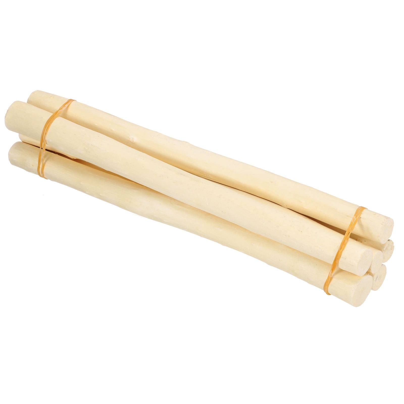 Uxcell 6 Pcs 40cm Wood Log Sticks, 0.7-1.1 inch in Diameter Natural Wood Craft Sticks, Dried Wood Sticks Decorative Wood Branch Sticks for DIY Crafts Accessory Photo Props, White