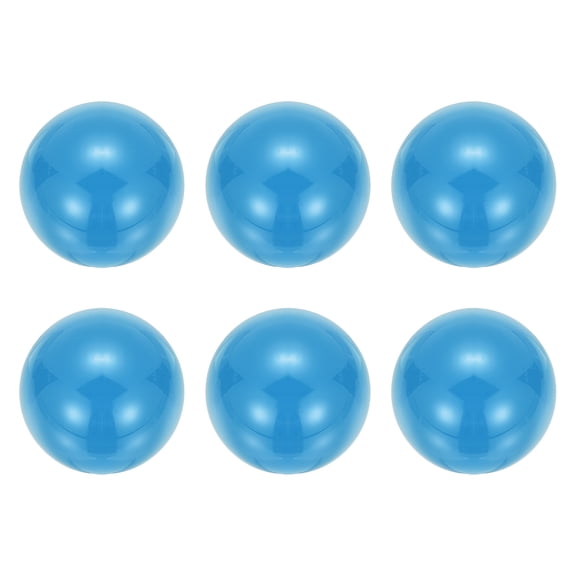 Uxcell 6 Pcs Arcade Joystick Ball Top - 35mm M6 Rocker Round Head Handle Threaded Balltop Knob Arcade Game DIY Parts Replacement for Console Controllers/Joystick, Blue