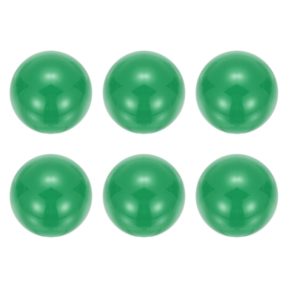 Uxcell 6 Pcs Arcade Joystick Ball Top - 35mm M6 Rocker Round Head Handle Threaded Balltop Knob Arcade Game DIY Parts Replacement for Console Controllers/Joystick, Green